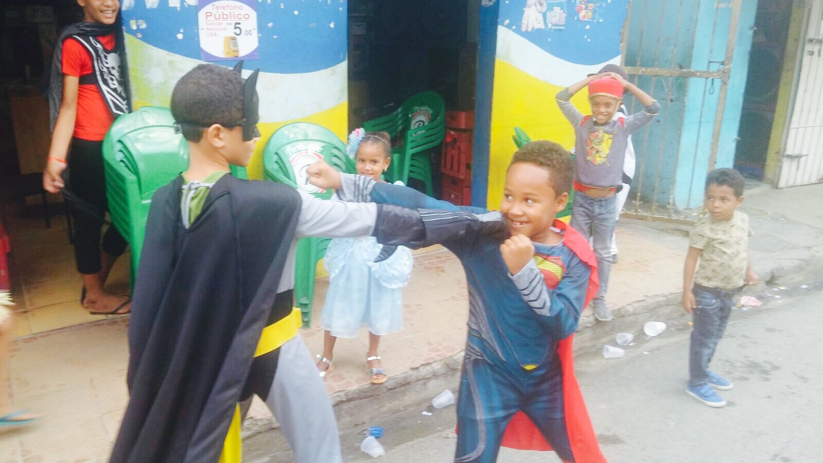 A community gathering in the Dominican Republic